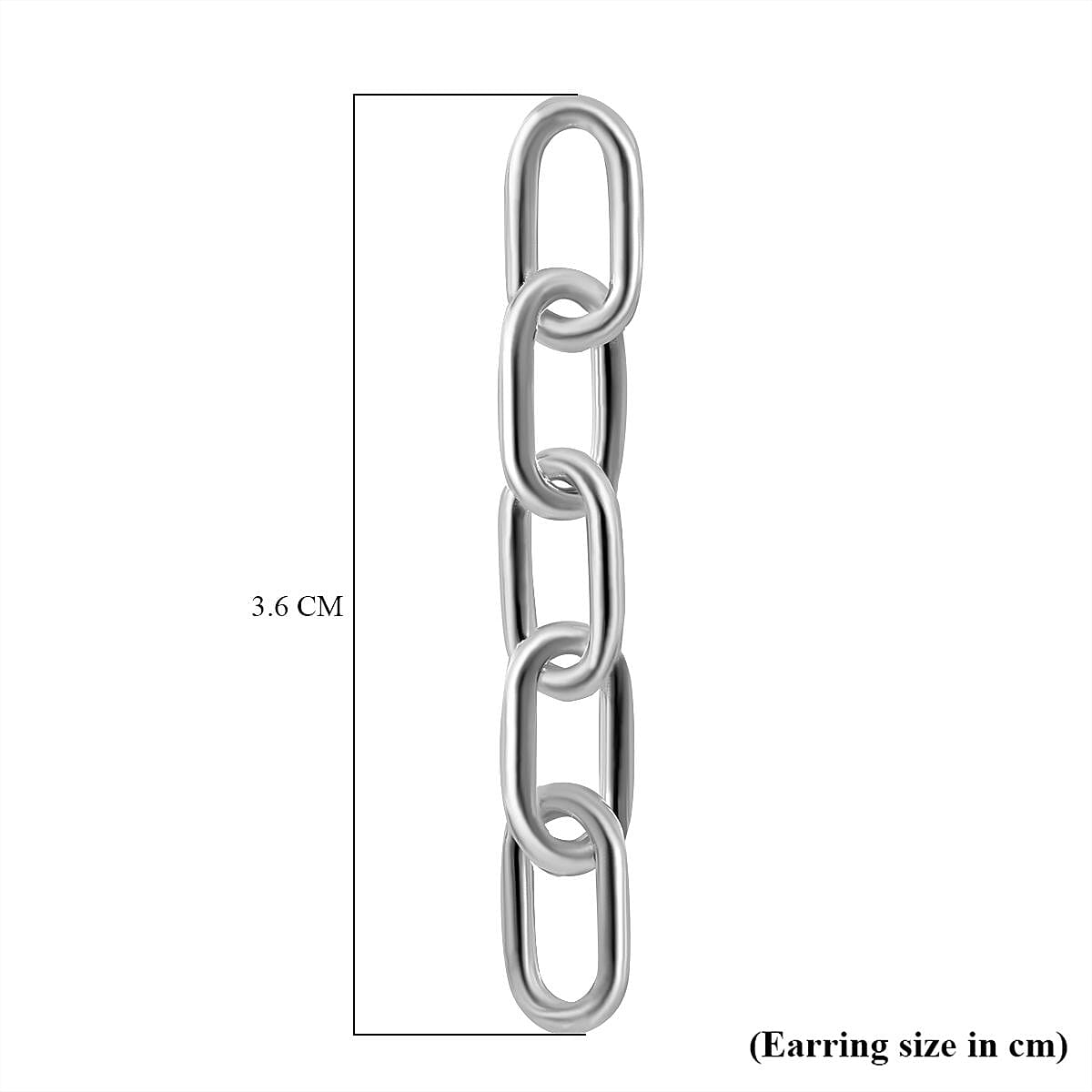 Sterling Silver Paper Clip Earrings