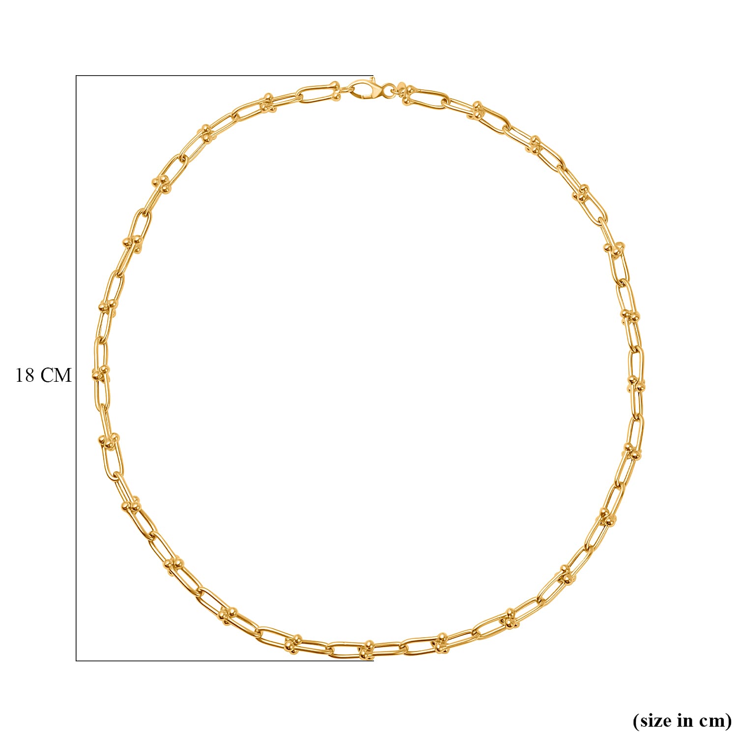 Maestro Collection 9K Yellow Gold Hardware Necklace (Size - 20), Gold Wt. 13.08 Gms
