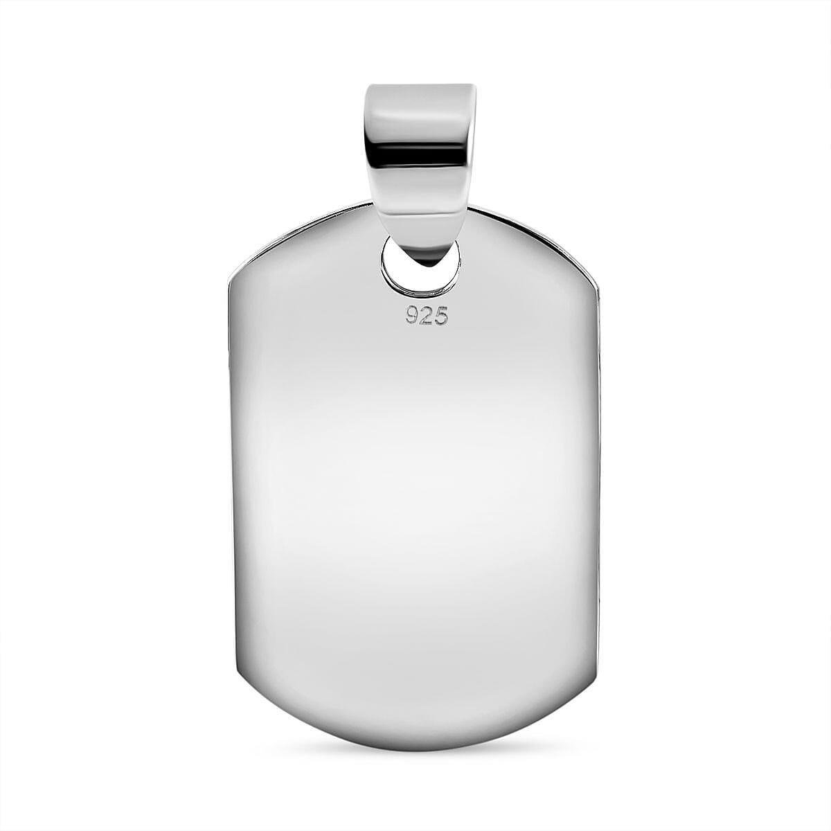 Sterling Silver Dog Tag Pendant, Silver Wt 6.17 Gm