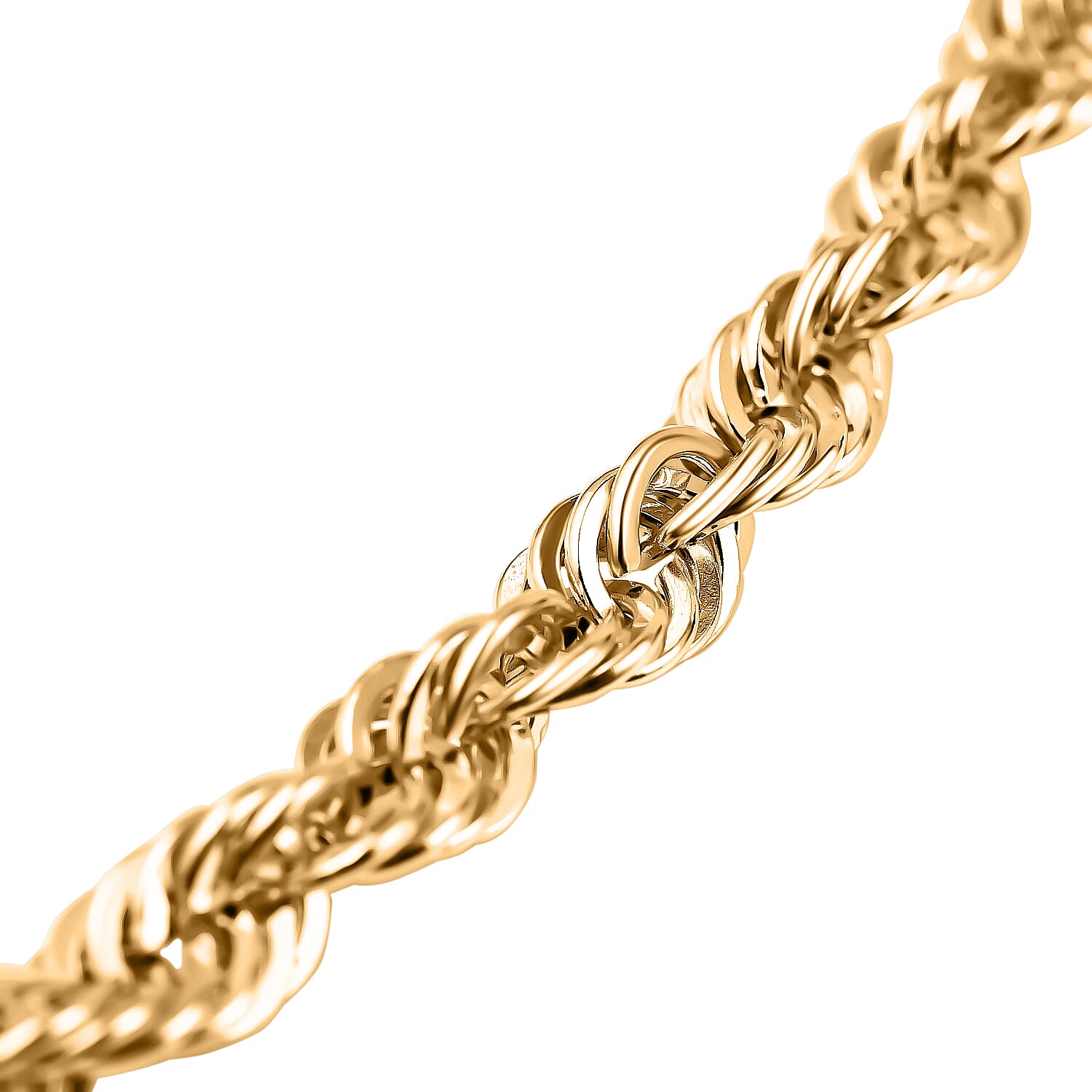 Maestro Collection - 9K Yellow Gold Rope Necklace (Size - 20), Gold Wt. 6.71 Gms