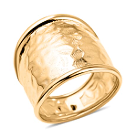 Maestro Collection - 9K Yellow Gold Hammered Etruscan Ring
