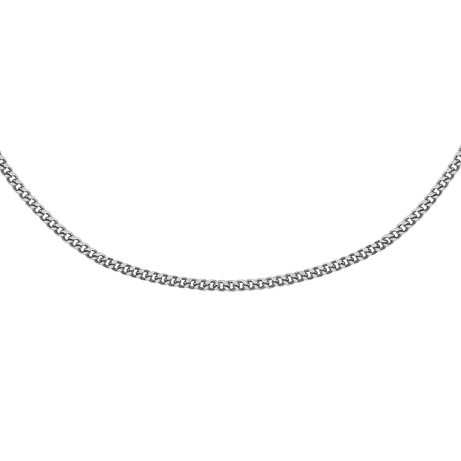 9K White Gold  Chain (Size - 20),  Gold Wt. 2.4 Gms