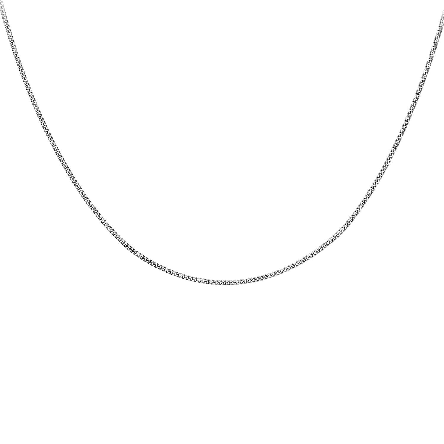 9K White Gold  Chain (Size - 22),  Gold Wt. 2.6 Gms
