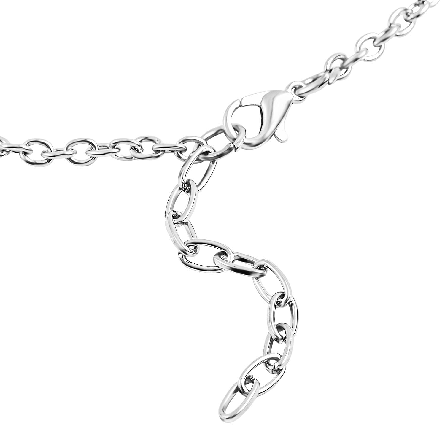 Multi Colour Austrian Crystal Enamelled Poppy Design Necklace (Size - 20-2 inch Ext.) in Silver Tone