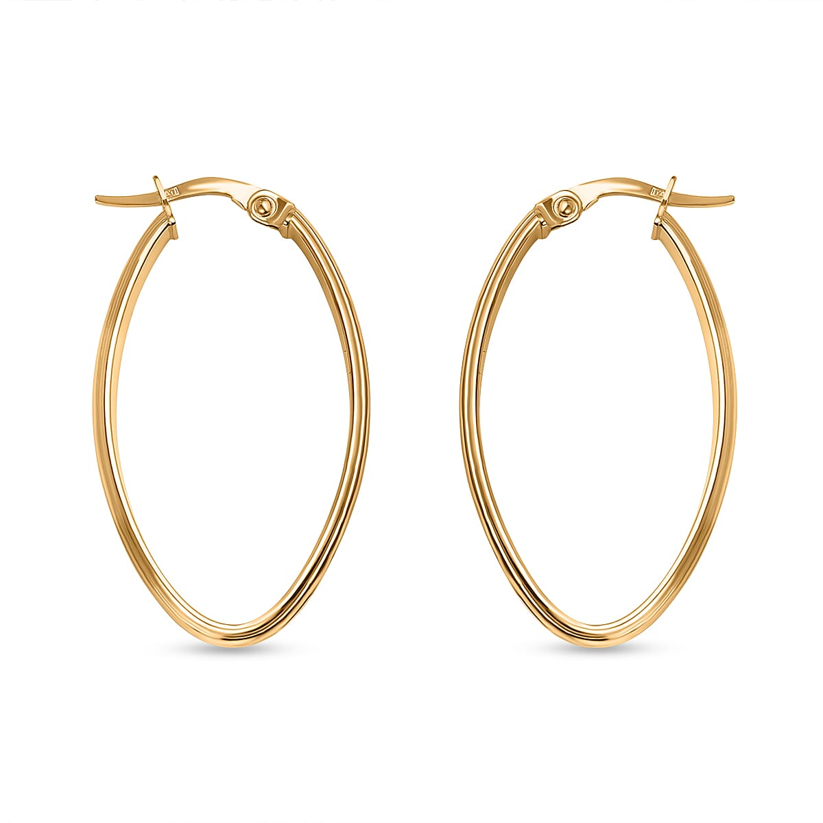 Maestro Collection - 9K Yellow Gold Hoop Earrings