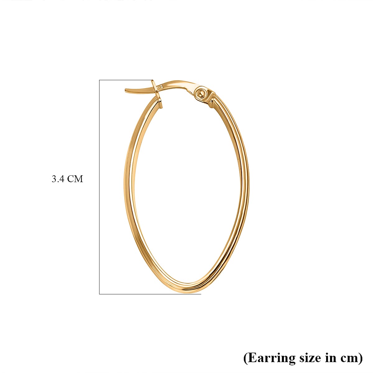 Maestro Collection - 9K Yellow Gold Hoop Earrings