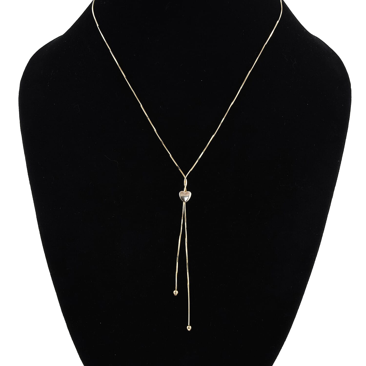 New York Close Out Deal - 9K Yellow Gold Adjustable Lariat Necklace (Size - 30), Gold Wt. 3.66 Gms