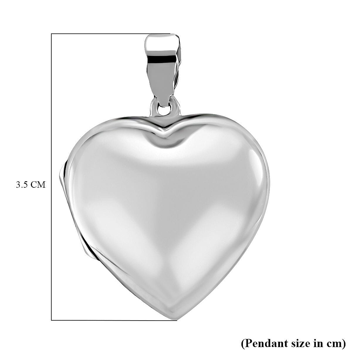 Sterling Silver Heart Locket Pendant, Silver Wt. 7.00 Gms Sterling Silver Heart Locket Pendant, Silver Wt. 7.00 Gms