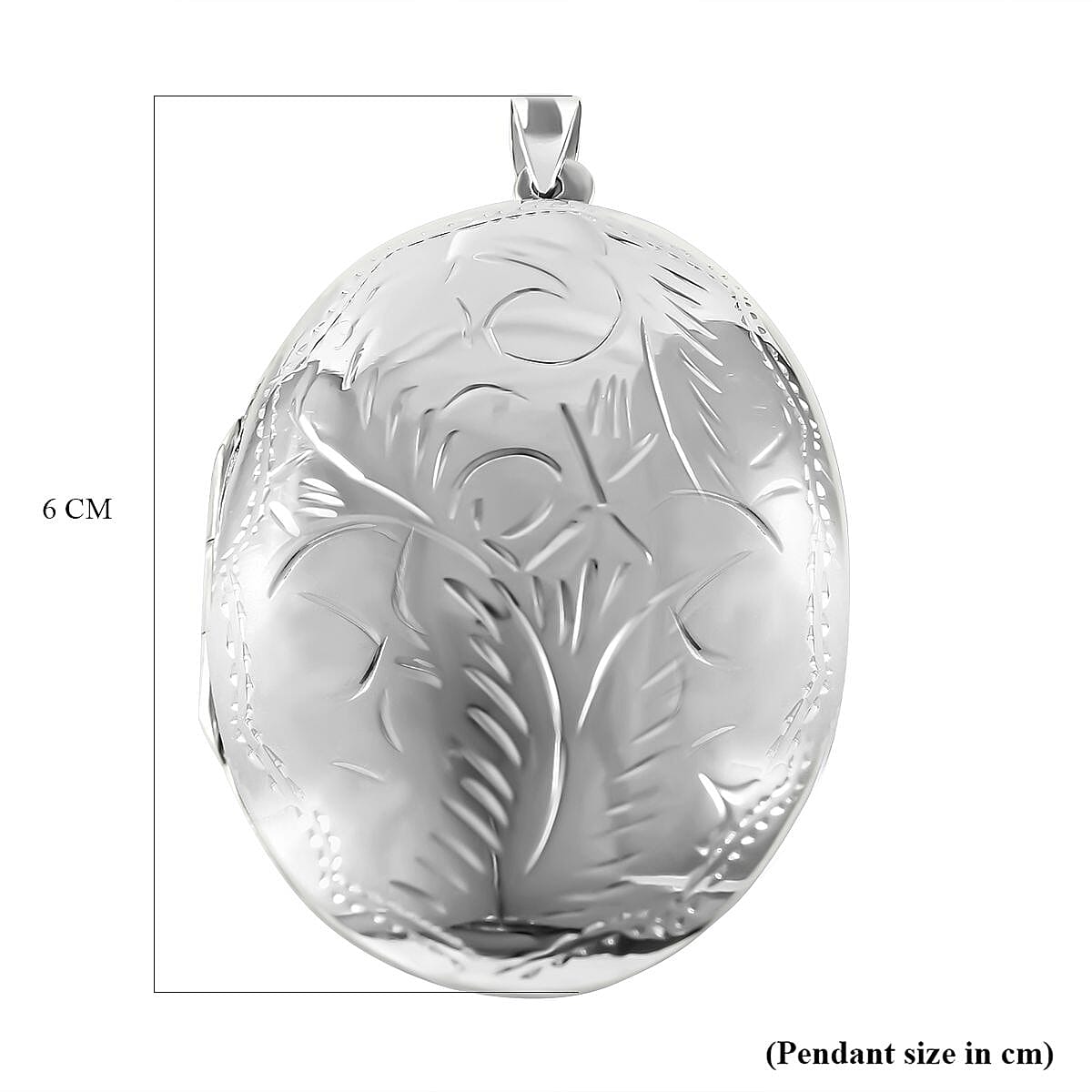 Bangkok Closeout - Sterling Silver Engraved Handmade Round Pendant, Silver Wt. 15.2 Gms