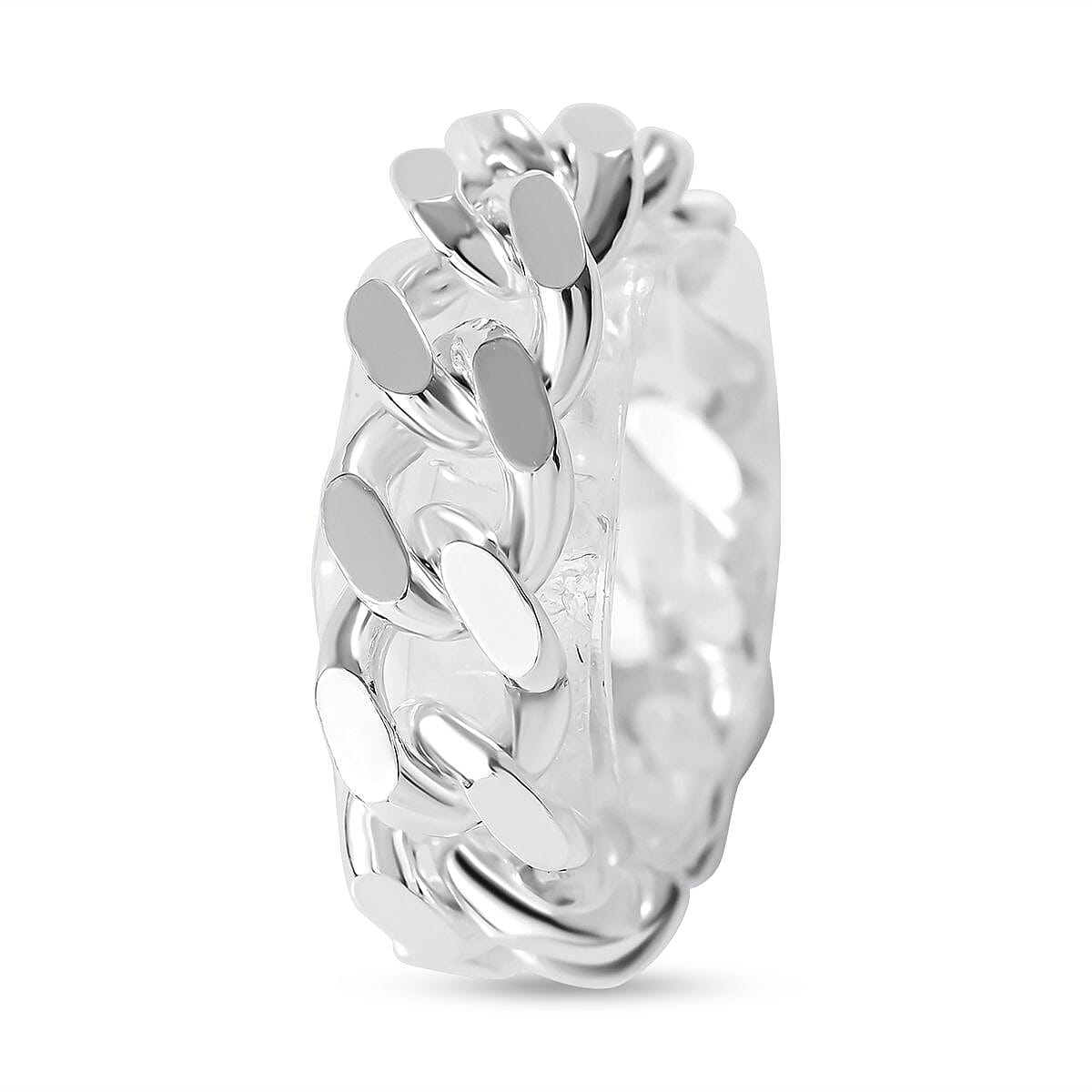 Bangkok Closeout - Sterling Silver Cuban Link Band Ring