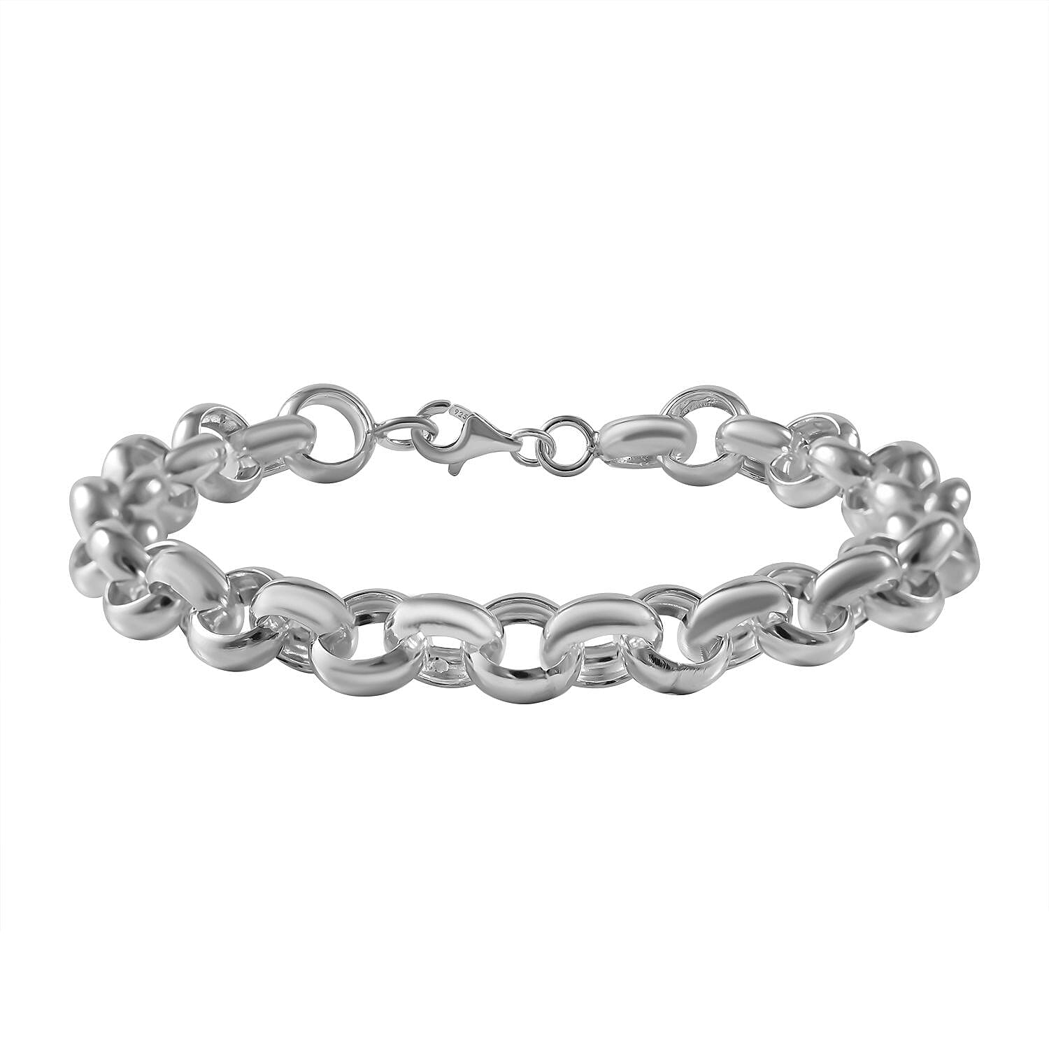 Bangkok Closeout Sterling Silver Belcher Bracelet (Size - 7.5), Silver Wt. 15.4 Gms