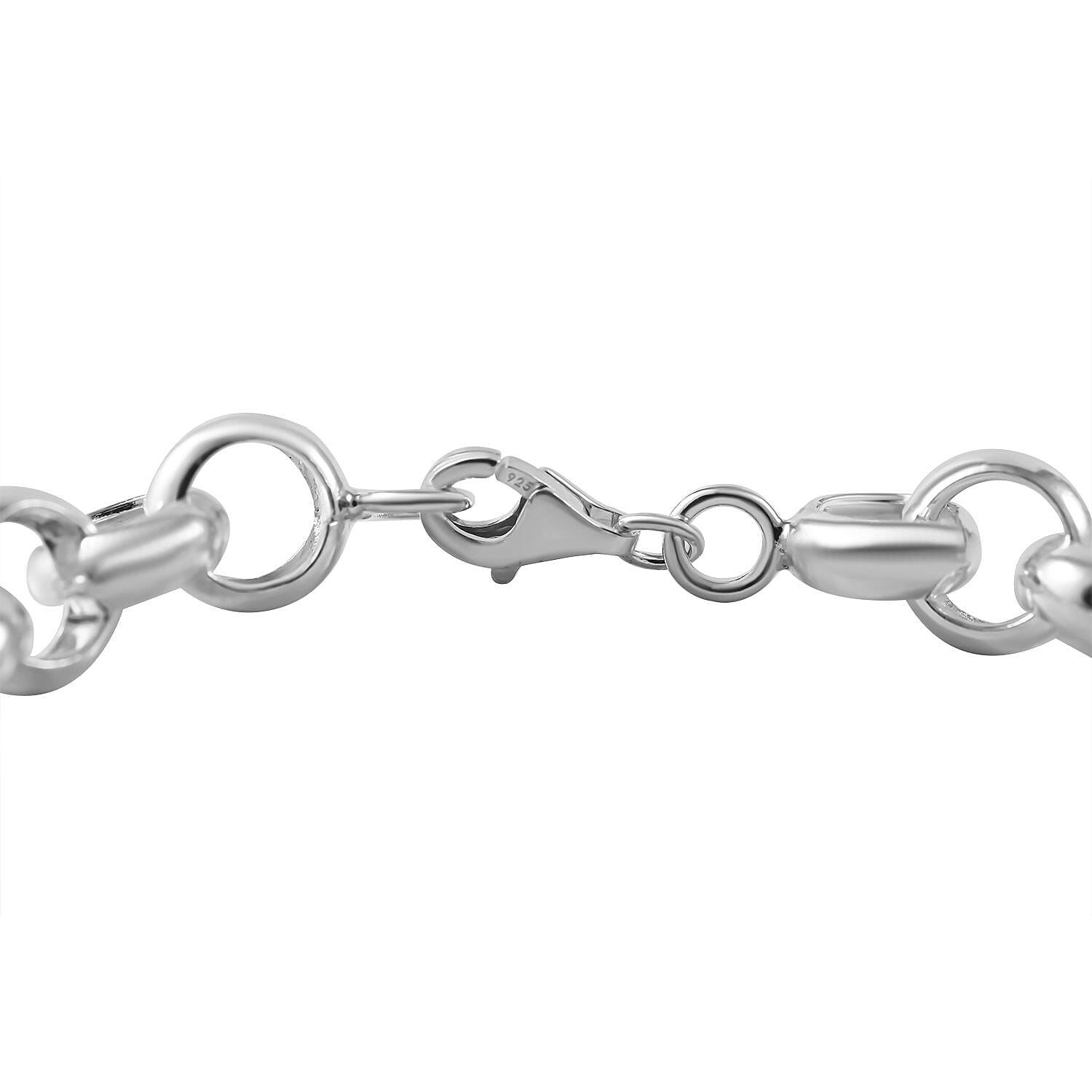 Bangkok Closeout Sterling Silver Belcher Bracelet (Size - 7.5), Silver Wt. 15.4 Gms