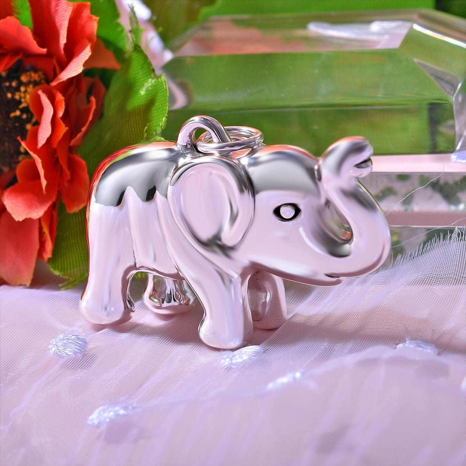  Bangkok Closeout - Sterling Silver Elephant Pendant. Silver Wt 10.00 Gms