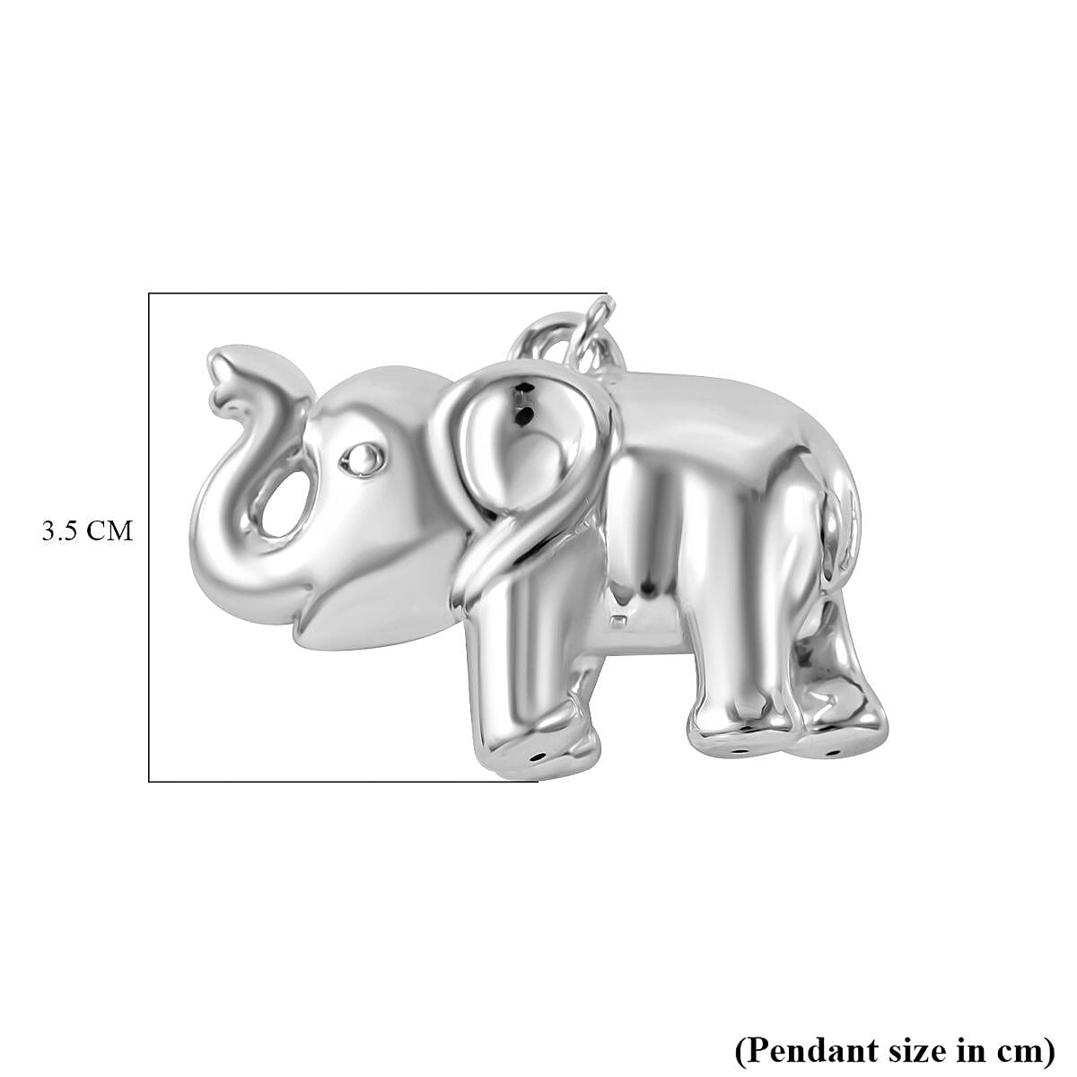  Bangkok Closeout - Sterling Silver Elephant Pendant. Silver Wt 10.00 Gms