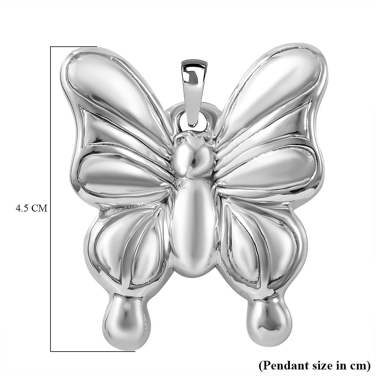 Sterling Silver Butterfly Pendant, Silver Wt. 8.5 Gms