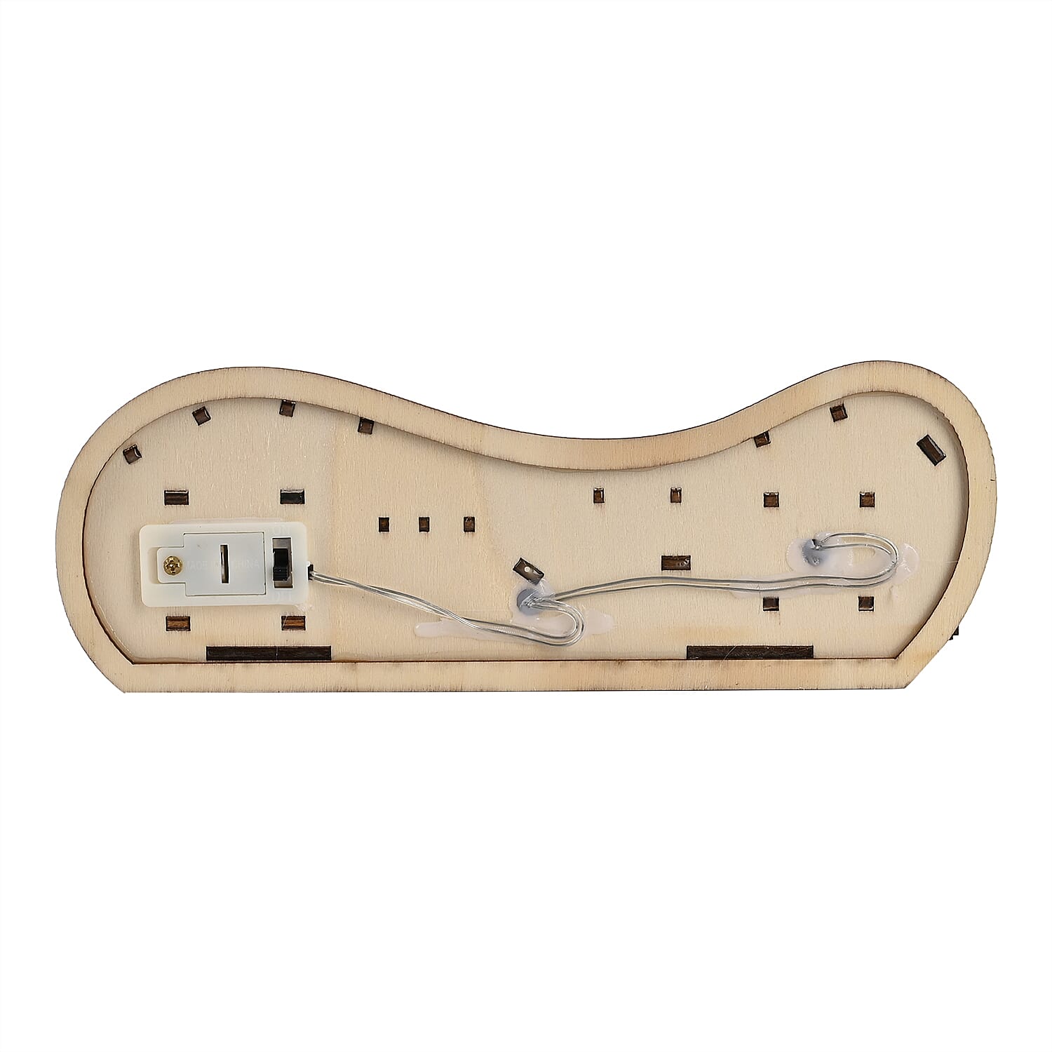 Wooden House With Christmas Trees - 3 LED Lights (3xLR44 Battery, Not Inc.)