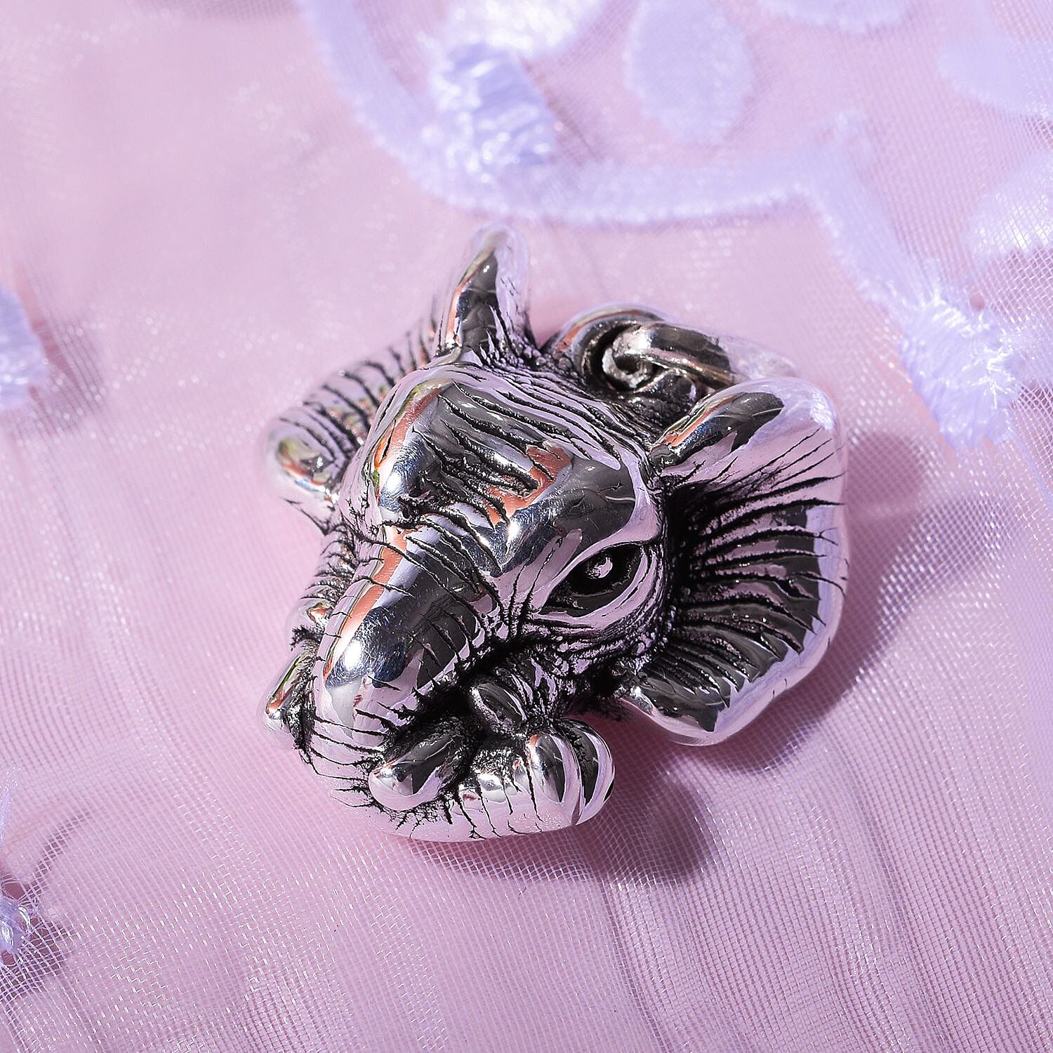 Bangkok Closeout - Sterling Silver Elephant Head Pendant