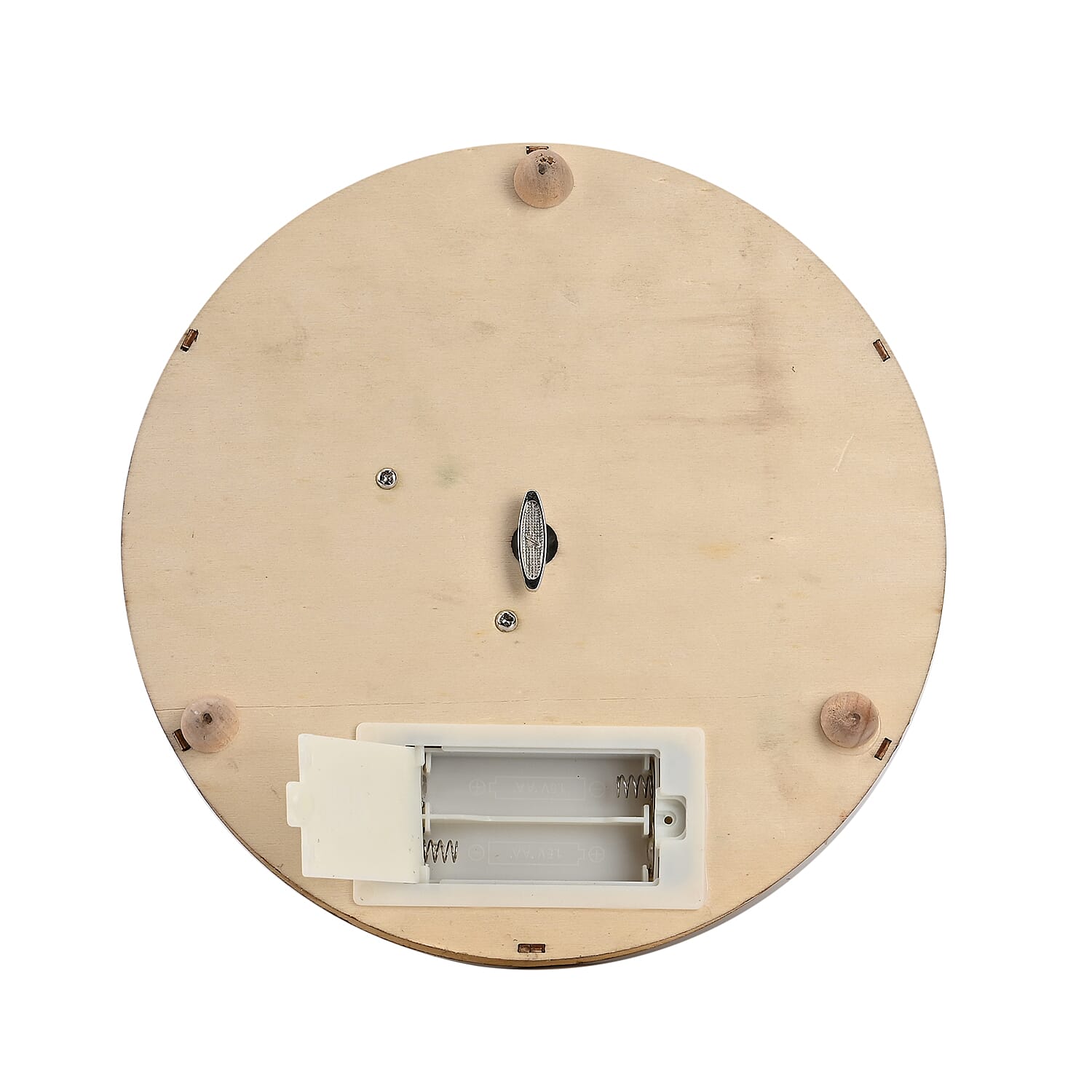 Rotating Plywood House with LED Light & Music (2 AA Battery, Not Incl. ) - Multi