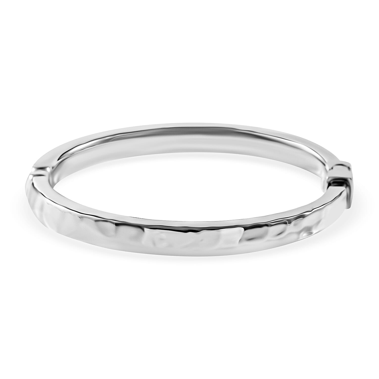 Sterling Silver Flat Bangle (Size - 7.5), Silver Wt. 12 Gms
