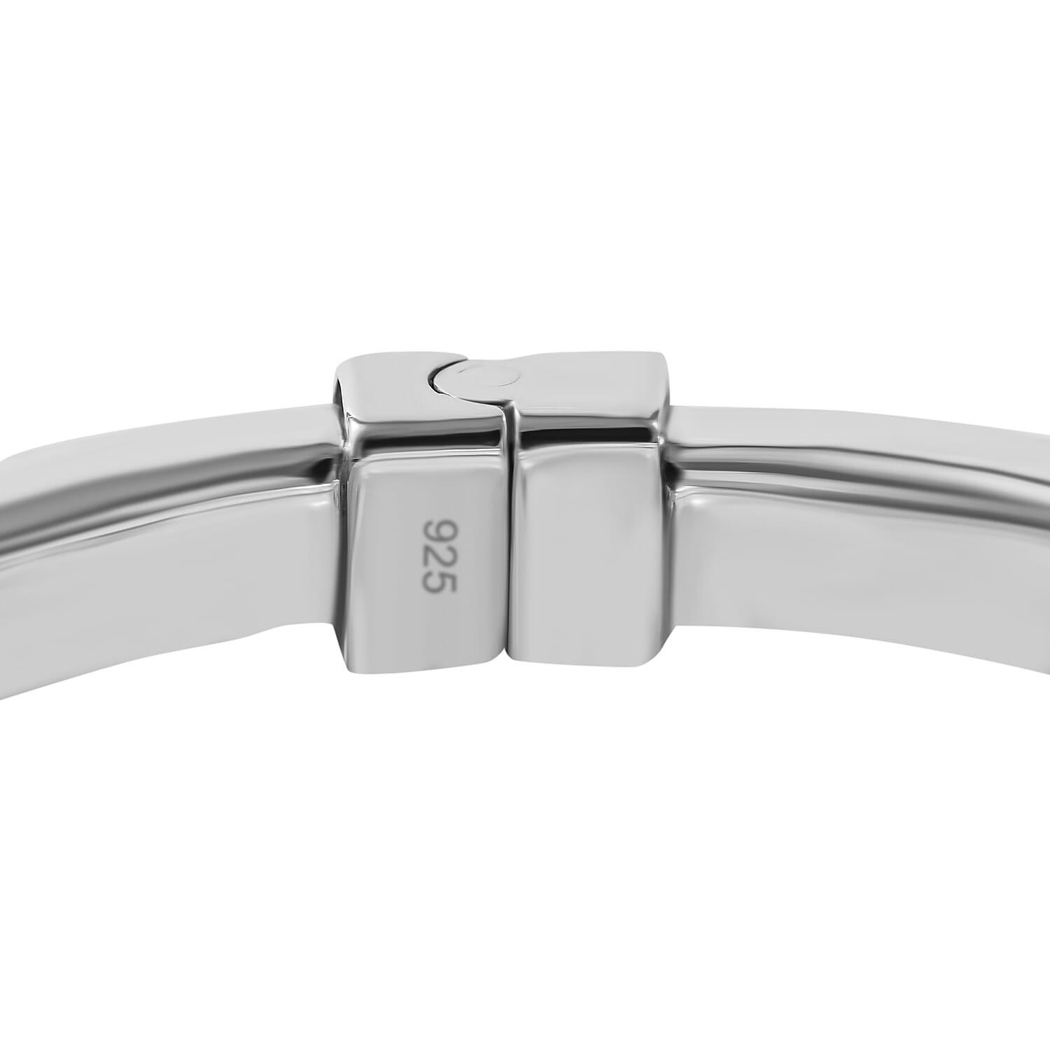 Sterling Silver Flat Bangle (Size - 7.5), Silver Wt. 12 Gms