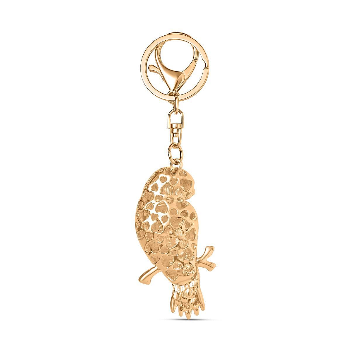 Set of 3 Keychains Decorated with Sparkling Rhinestones - (Sunflower, Owl, - Dragonfly)