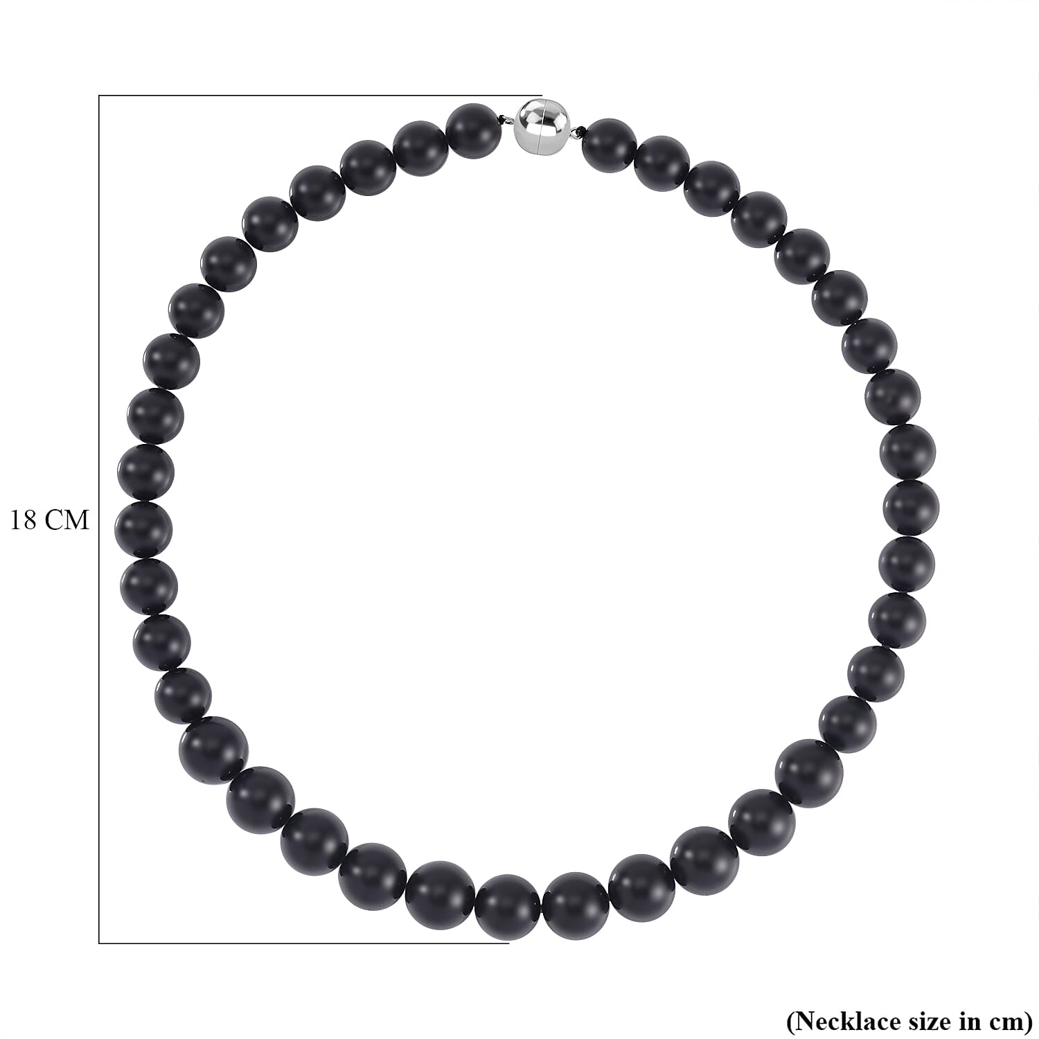 One Time Deal Only- Black Tourmaline  Necklace (Size - 20) in Rhodium Overlay Sterling Silver 650.00 Ct.