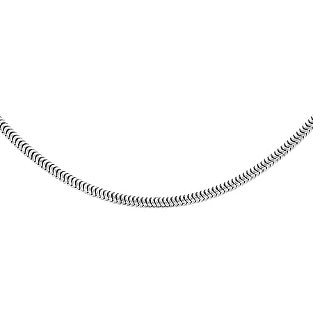Sterling Silver Round Snake Chain 18 Inch