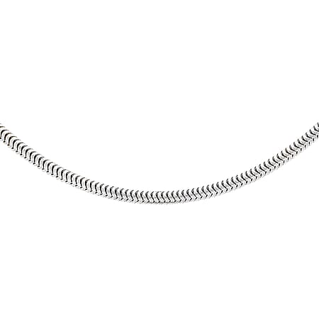 Sterling Silver Round Snake Chain 22 Inch