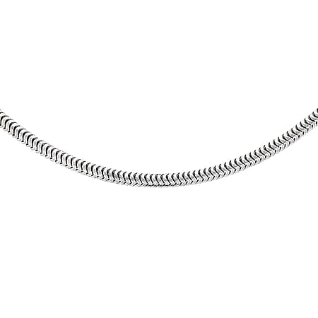 Sterling Silver Round Snake Chain 24 Inch