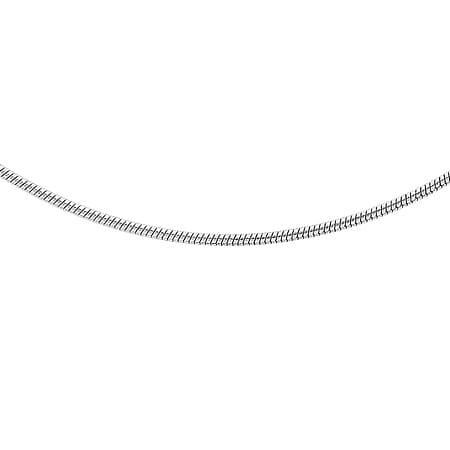 Sterling Silver 1Round Snake Chain 16 Inch