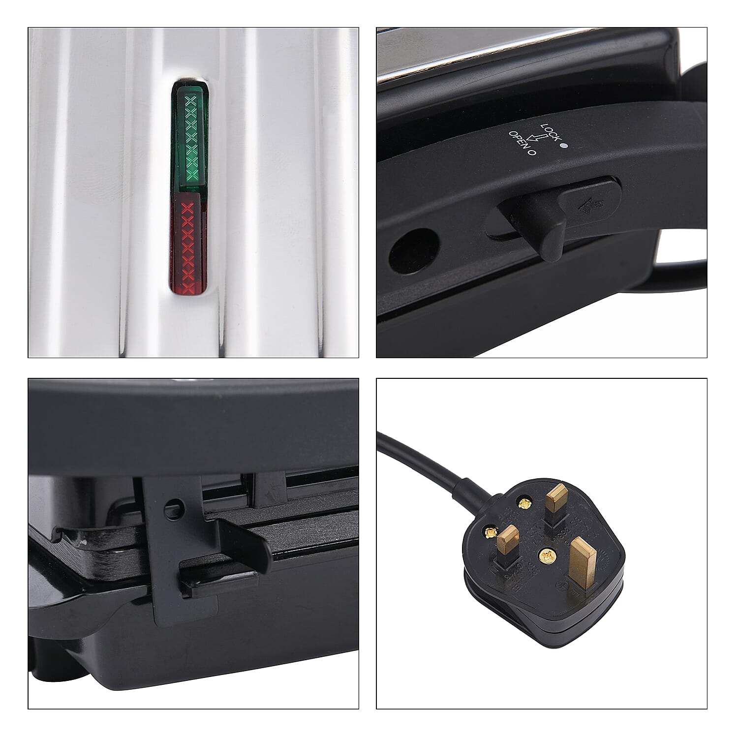 Homesmart - Multi-Purpose Low Fat Grill, Panini Press. Sandwich Maker - (800-1000W)