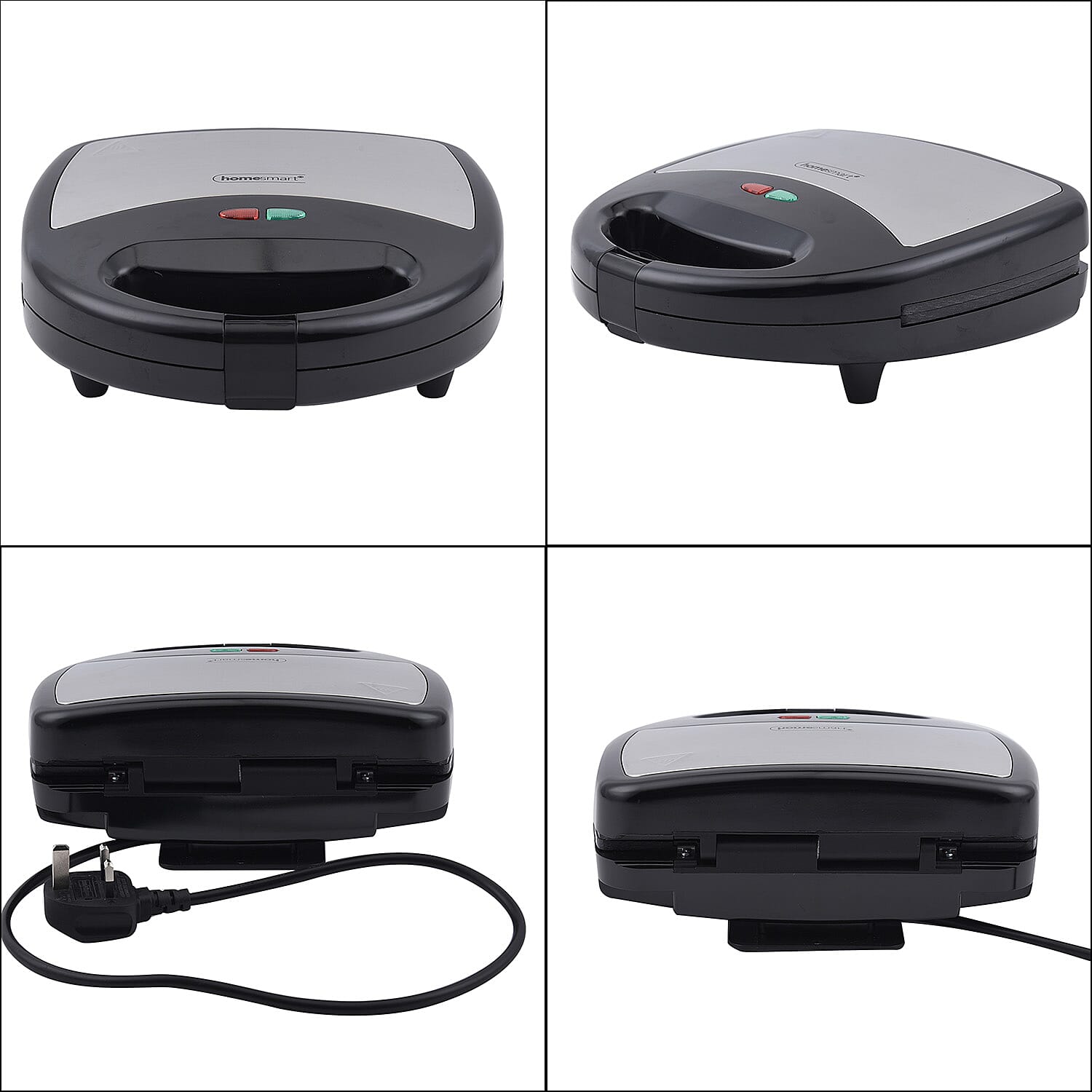 3 in 1 Non-Stick Grill, Toastie and Waffle Maker - 750W.