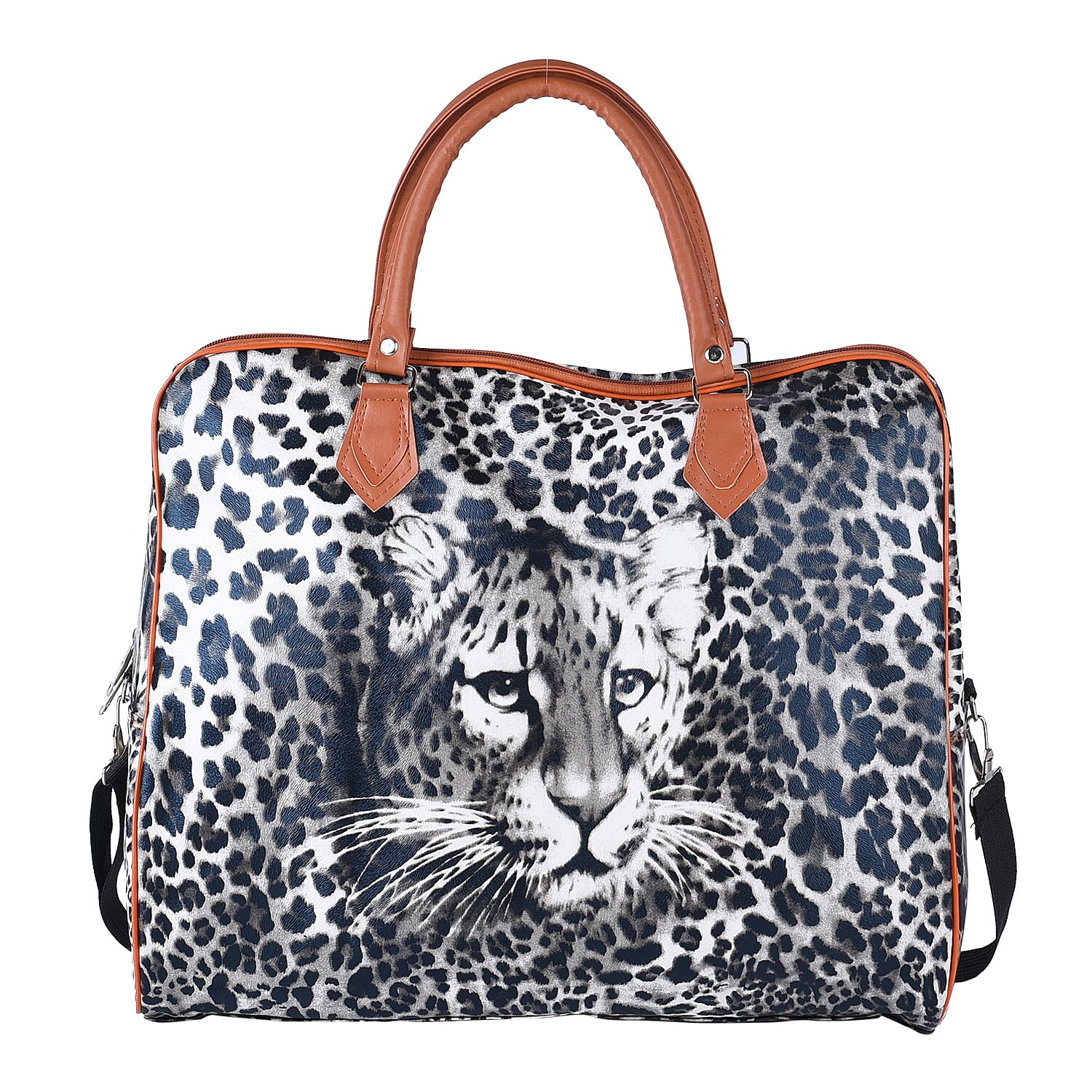 Leopard Pattern Tote Bag with Handle Drop & Detachable Shoulder