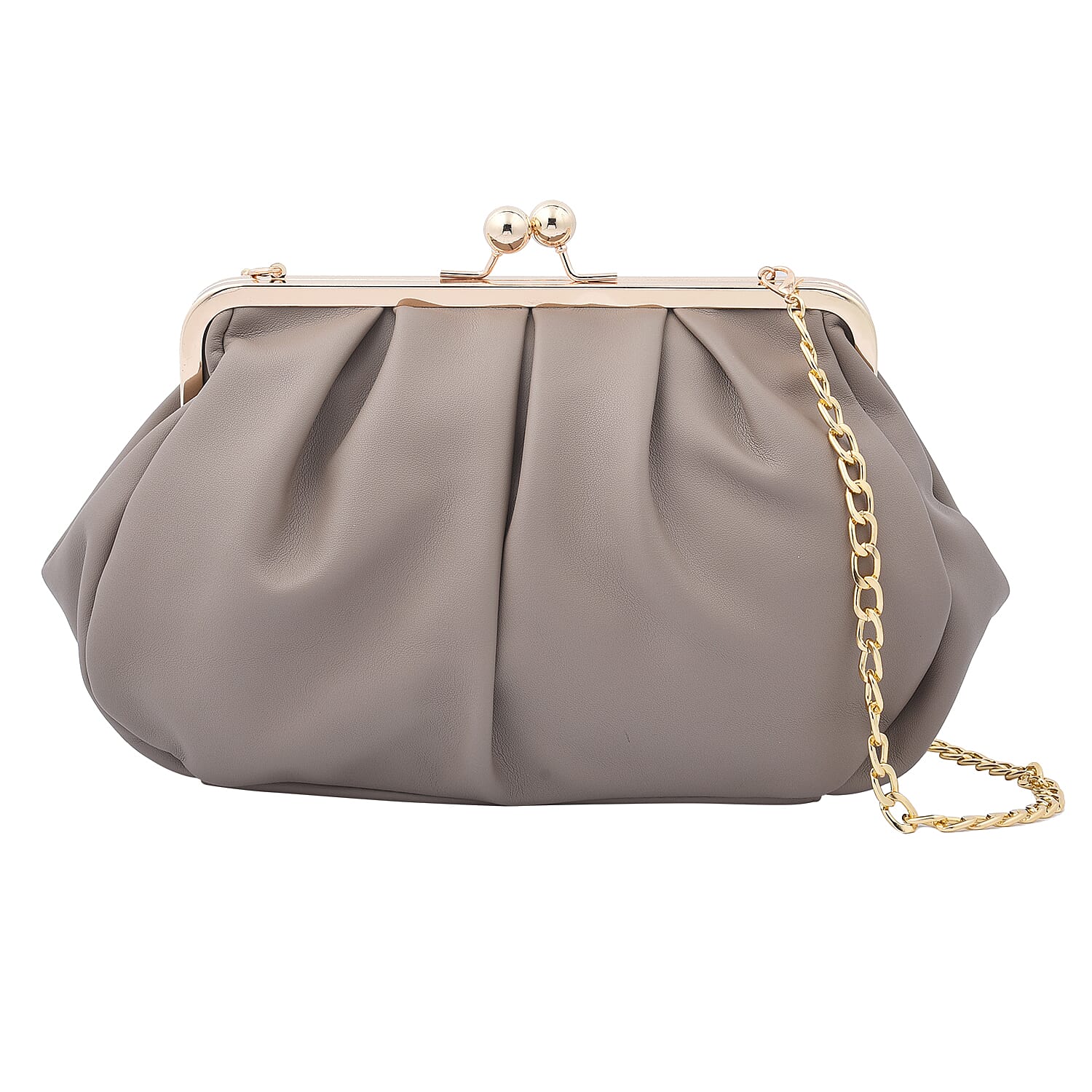 Dark beige clutch bag online