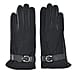 Genuine leather gloves - Black