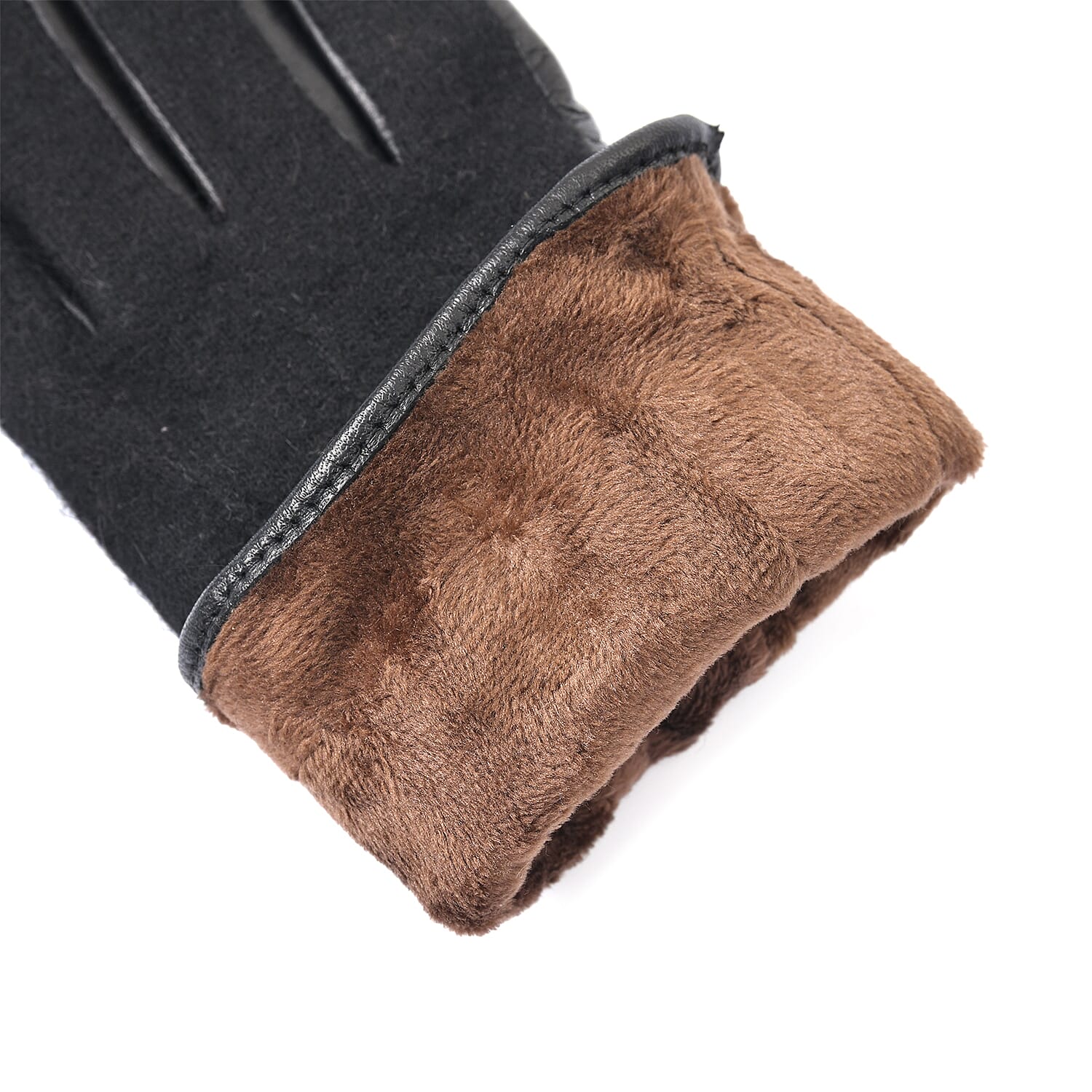 Genuine leather gloves - Black