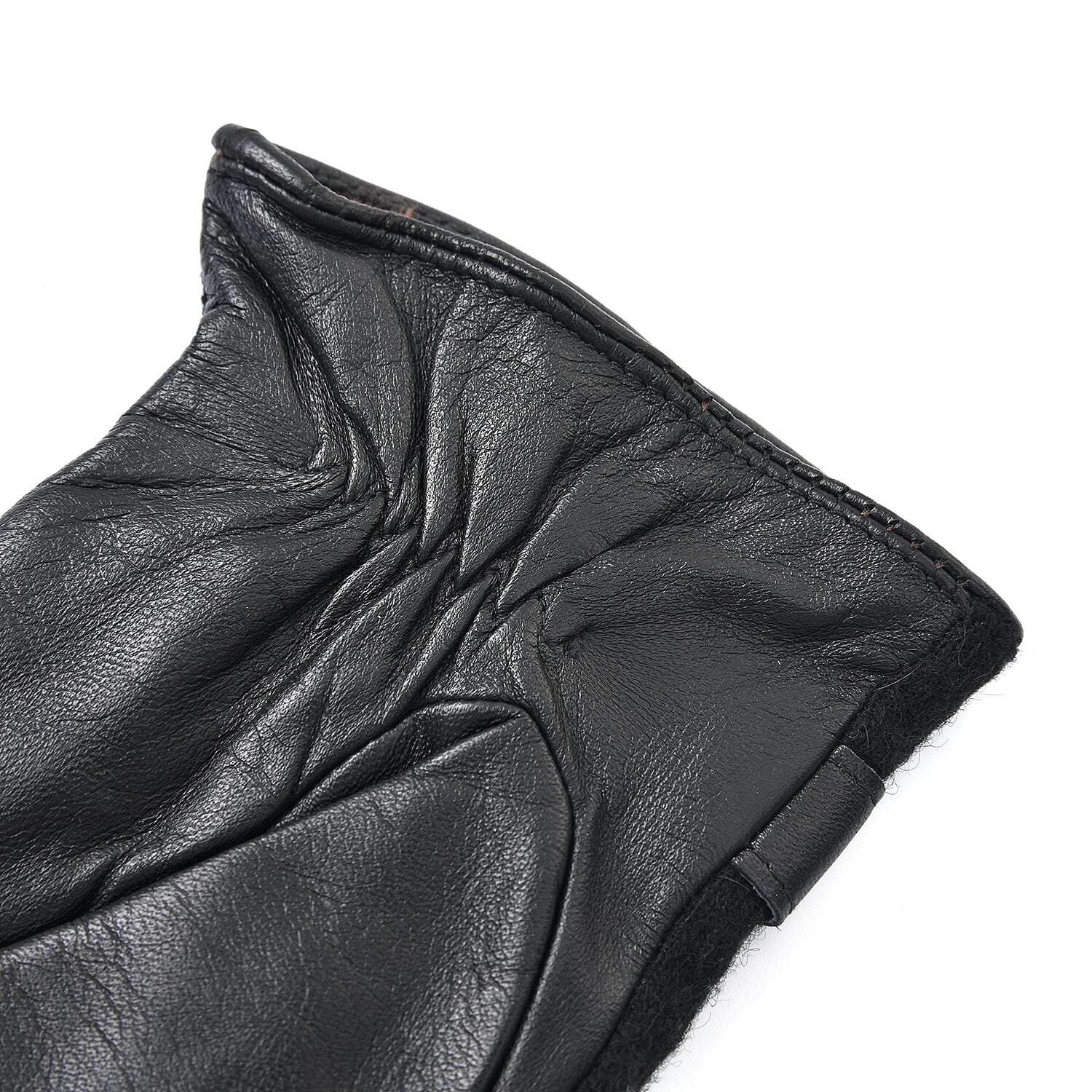 Genuine leather gloves - Black