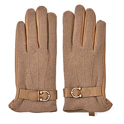 Genuine leather gloves - Black