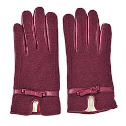 Genuine leather gloves - Black