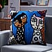 Cushion cover with full emb with zipper Picasso Embroidery 