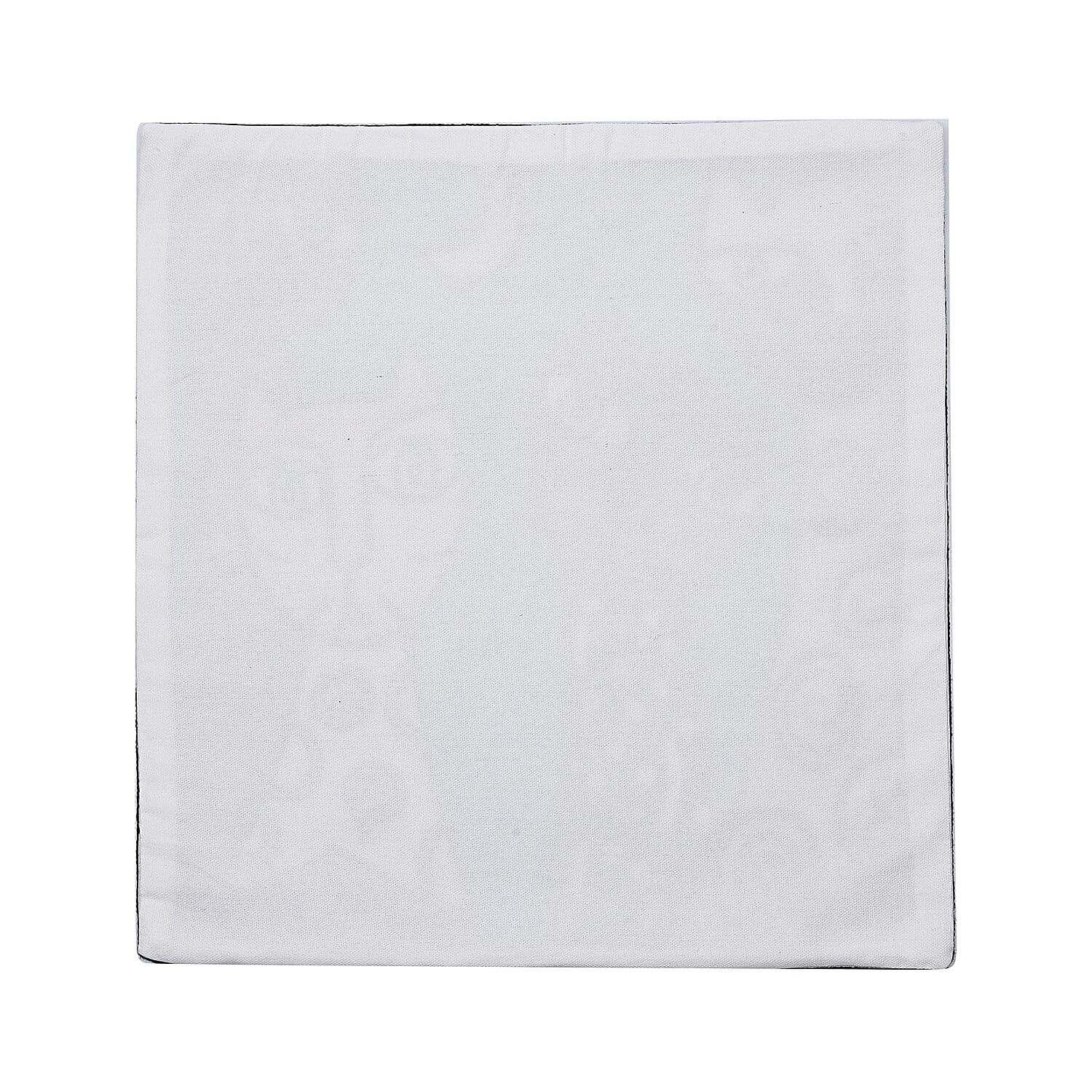 100% Cotton Fully Embroidered Four Cat Cushion Cover with Zipper Closure (Size 45 cm) - Blue & Multi