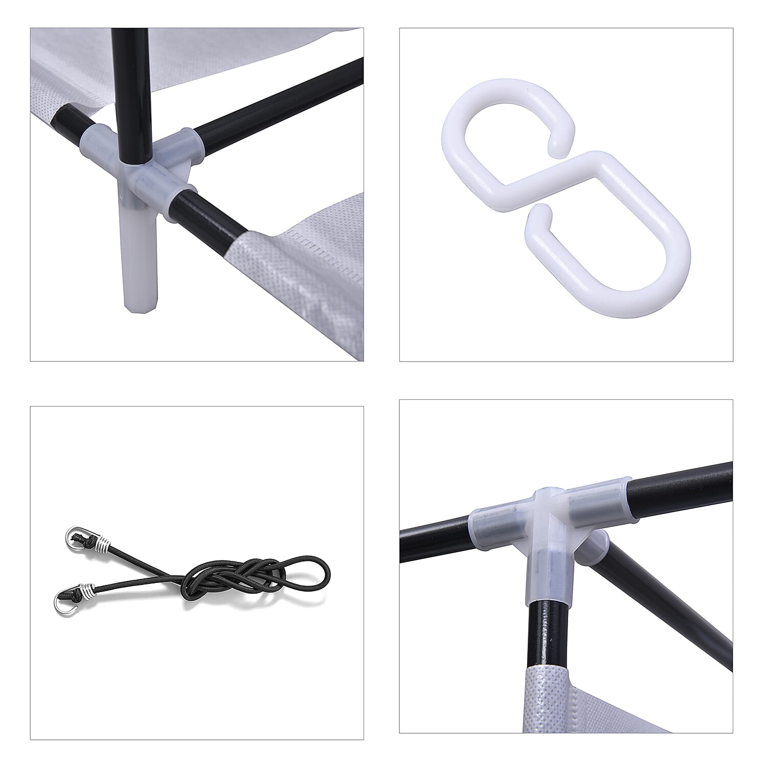 Multi Purpose Collapsible Wardrobe with Zipper Door and 1 Outer Pocket (Size 162x103x43 Cm)