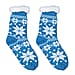 One Pair Lavender Oil Infused Sherpa Lined Cabin Socks - Blue