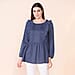 TAMSY Cotton Plain Top - Brilliant Blue
