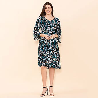https://tjcuk.sirv.com/Products/75/9/7597513/TAMSY-Floral-Pattern-Womens-Midi-Dress-Black-Teal-and-Multi_7597513_2.jpg?w=342&h=342