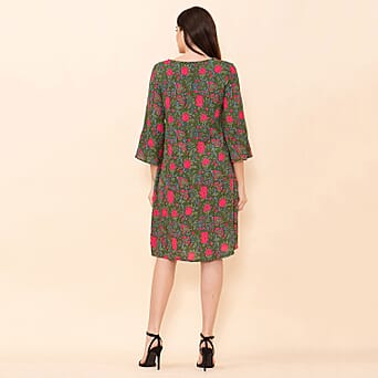 https://tjcuk.sirv.com/Products/75/9/7597520/TAMSY-Floral-Pattern-Womens-Midi-Dress-Green-and-Pink_7597520_1.jpg?w=342&h=342