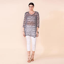 TAMSY Printed Top - Black & White