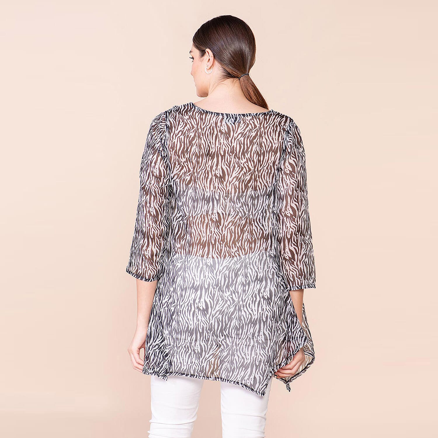 TAMSY Printed Top - Black & White