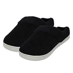 Memory Foam Home Slippers - Black