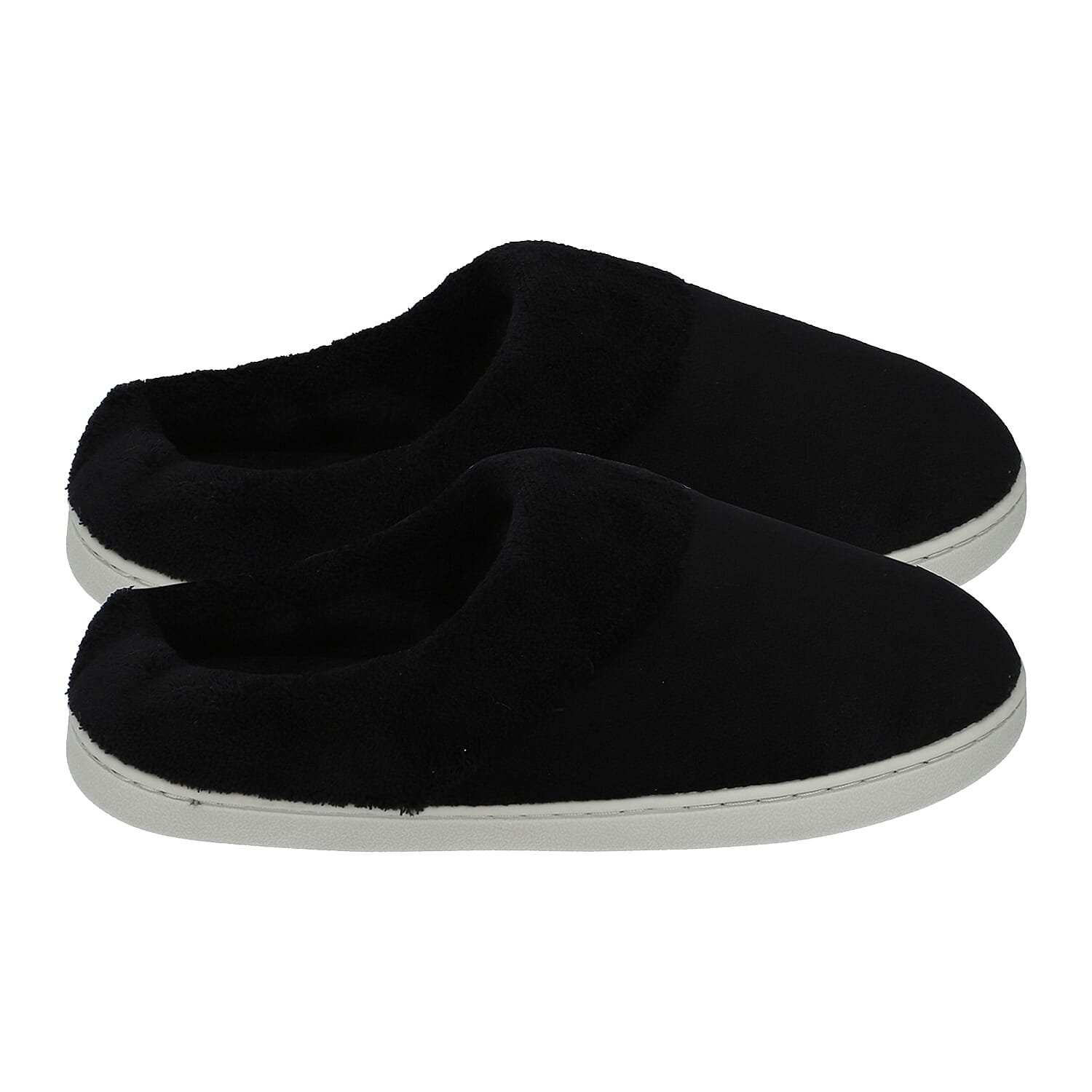 Memory Foam Home Slippers - Black